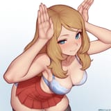 rabbit pose serena