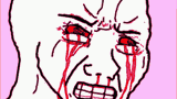 screaming pink man