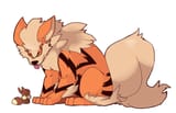 arcanine and eevee