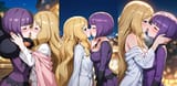 Shauntal and Caitlin Kissing