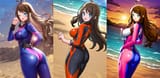 3D Stellarblade Body Suit LoRA Hilda from behind aged up