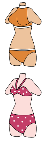 Orla and Mollie swimsuits