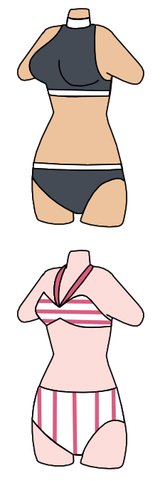 Orla and Mollie swimsuits