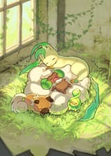 __leafeon_whimsicott_budew_and_rockruff_pokemon_drawn_by_furukawa_raku__sample-bb6fa88ede03639215ad0f861eeb67e0