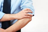rolling up sleeves