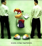 Rayman pissing ad