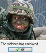 violence has escalated