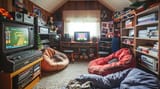 retro-gaming-room-with-arcade-machine-bean-bags-shelves-video-games_1282444-102595