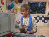 CuteGirlPlaysWithKidsJoystick