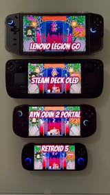 Lenovo Legion Go vs Steam deck OLED vs Ayn Odin 2 Portal vs RETROID 5 00-00-00
