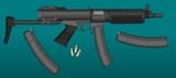 Baby Assaultrifle, 7.62mm Tokarev, Direct Gas Impingement, Closed Bolt, Tilting Bolt, Constant Recoil, 40rd Magazines