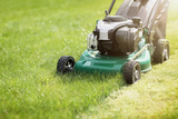 cutting grass