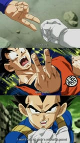 Vegeta finally wins