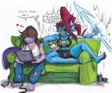 72738 - artist_rustybravo game_deltarune streamer_joel susie undyne