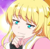Smug blonde anime girl