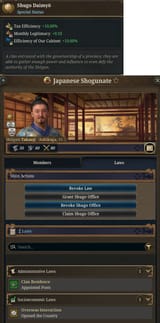 TT67 saimyo shogunate actions