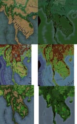 TM25 climate topography vegetation old new