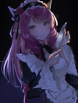 MaidRyS with a knife