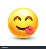 stock-vector-yummy-emoji-smiling-emoticon-licking-lips-savoring-food-d-stylized-vector-icon-1994033585