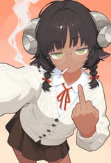 kyubalt middle finger