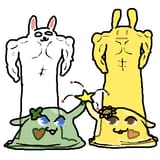 kiki neppie slime with champ and stright face