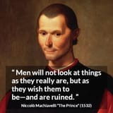 Machiavelli on reality