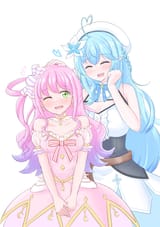 Lamy headpatting Luna