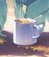 Jelly pouring some tea