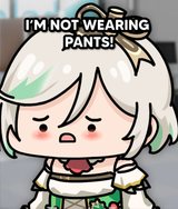 CC not wearing pants
