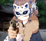 Anya kimono double guns