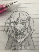 evil on pencil