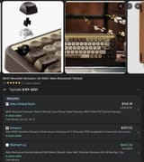 Nice looking cheap wooden keyboard