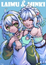__mint_fantome_and_laimu_indie_virtual_youtuber_and_1_more_drawn_by_dreamplanes__28070d5a7469f7b986cac5d1149d767a