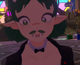 The moustache girl