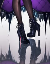 51374-4287368892-obj shep, mamaloni, rei _(sanbonzakura_), (honjou raita_0.65), 1girl, shiori novella, high heel boots, thighhighs, fine fabric