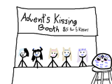 Pebble visits Advent&#039;s kissing booth
