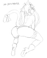pink cat butt