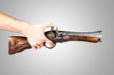 pointing-blunderbuss-old-isolated-over-white-background-42691800