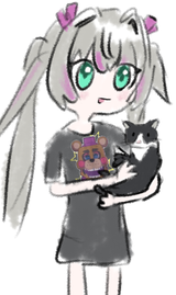 annoying cat and Lia