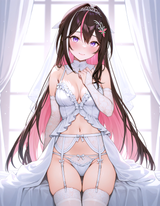 58836-azki _(hololive_), black hair, long hair, purple eyes, shy, ligh s-2552420117