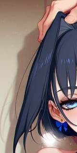 05736-782912374-obj shep, mamaloni, rei _(sanbonzakura_), (honjou raita_0.65), 1girl, faceless male, ouro kronii, spread legs, penis on face, h