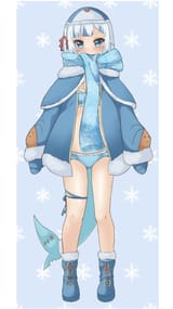 gura winter outfit