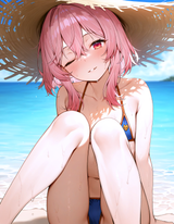 59537-rosemi lovelock, pink hair, multicolored eyes, smile, loli, flat s-3836226888