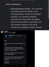 Fansly Bans Furries Because of Banks