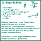 cecila cocktail crush the cucumbers before adding it to the cocktail mixer