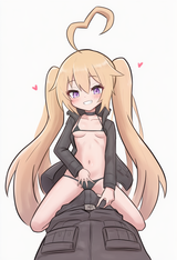 nsfw, 1girl, 1boy, very long hair, twintails, dark blonde hair, long ahoge, purp s-4218765712