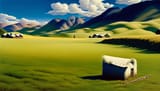 Georgia_O_Keeffe_painting_grassy_valley_3223039413