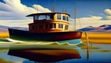 Georgia_O_Keeffe_painting_fishing_boat_514725219