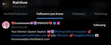 Rainhoe follow