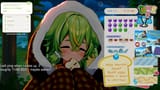 Sleepy green lady
